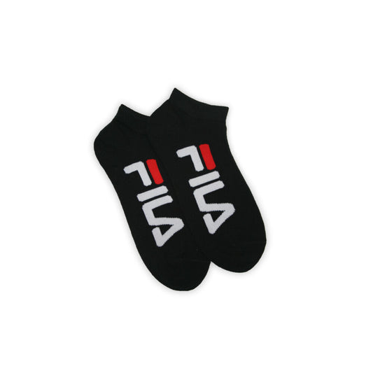 Fila unisex feliratos titokzokni - 2 pár/csomag - pamut titokzokni - fekete