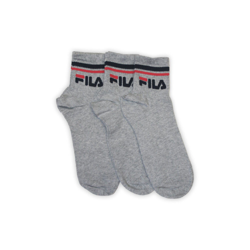 Fila unisex pamut zokni - rövid állású zokni - bordázott szár - 3 pár
