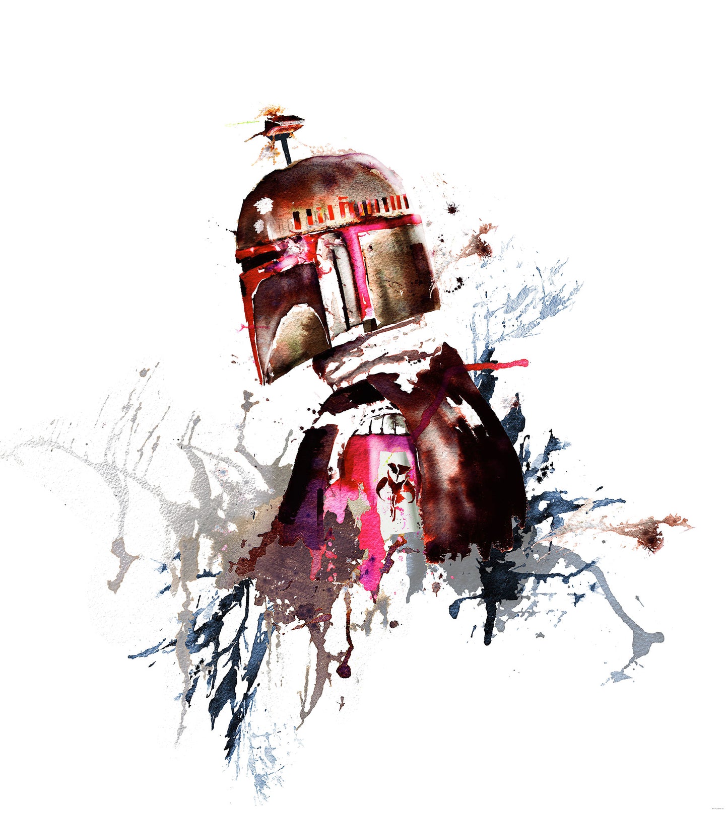 Star Wars Watercolor Boba Fett – Tapéta
