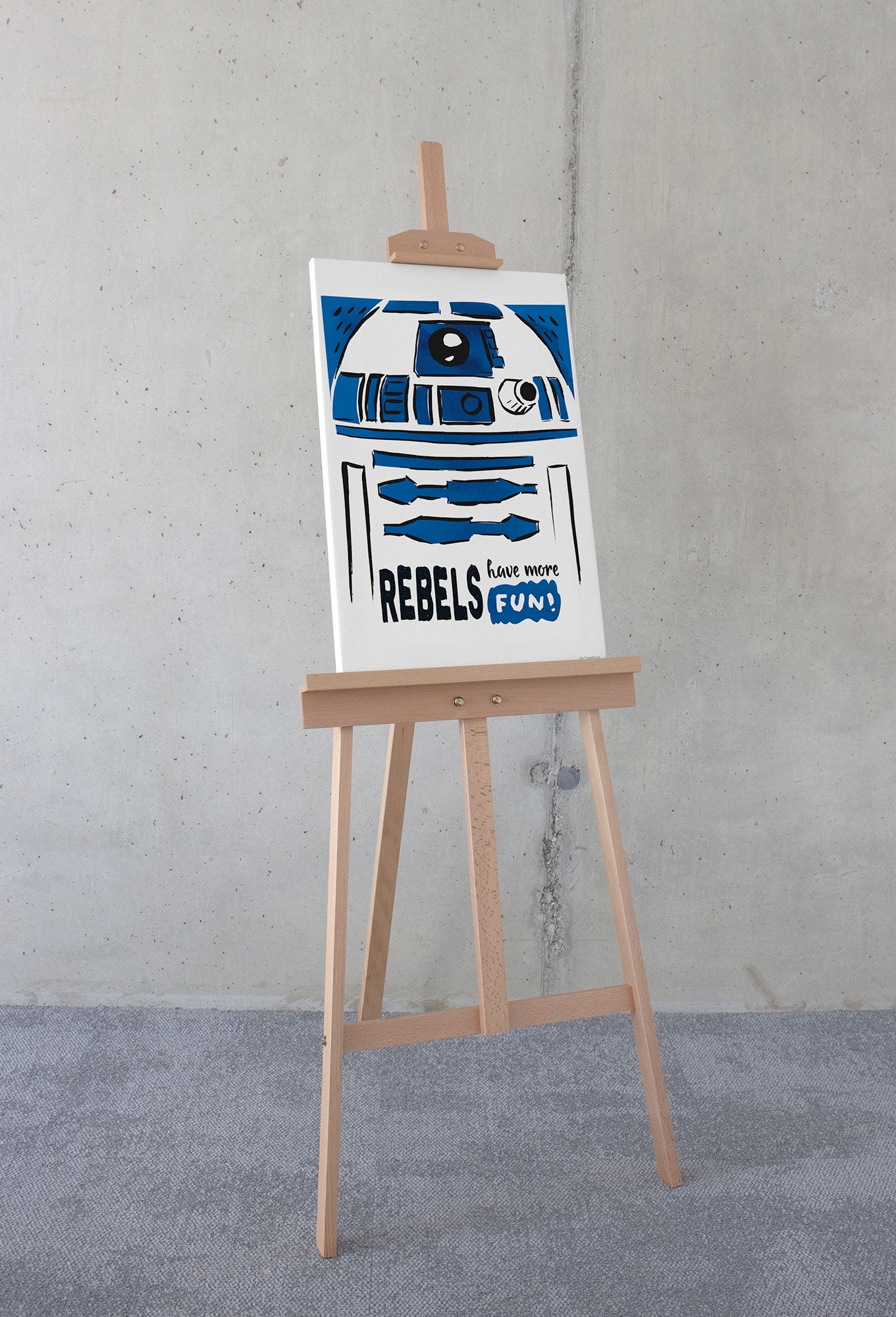 Star Wars R2D2 More Fun – Vászonkép
