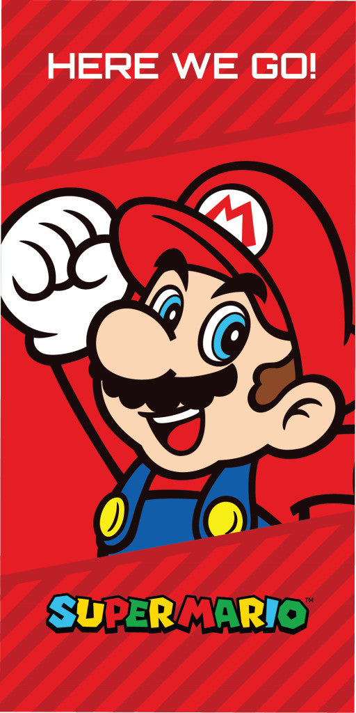 Super Mario Eco Friendly gyorsan száradó strandtörölköző - 70x140 cm