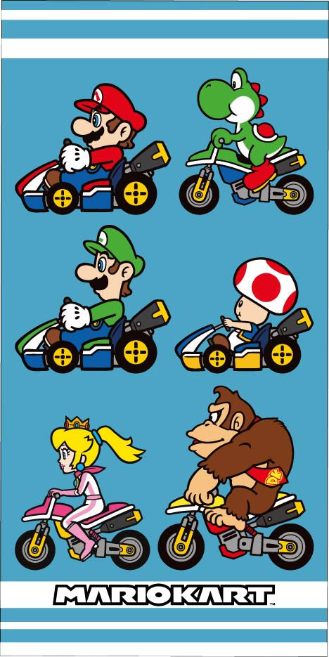 Super Mario MARIOKART 100% pamut törölköző 70x140cm