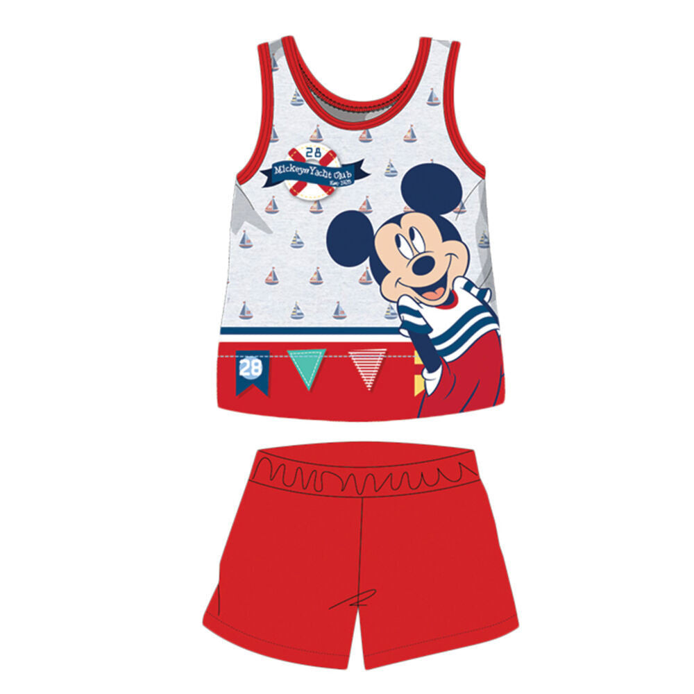 Nyári ujjatlan pamut baba pizsama - Disney Mickey egér
