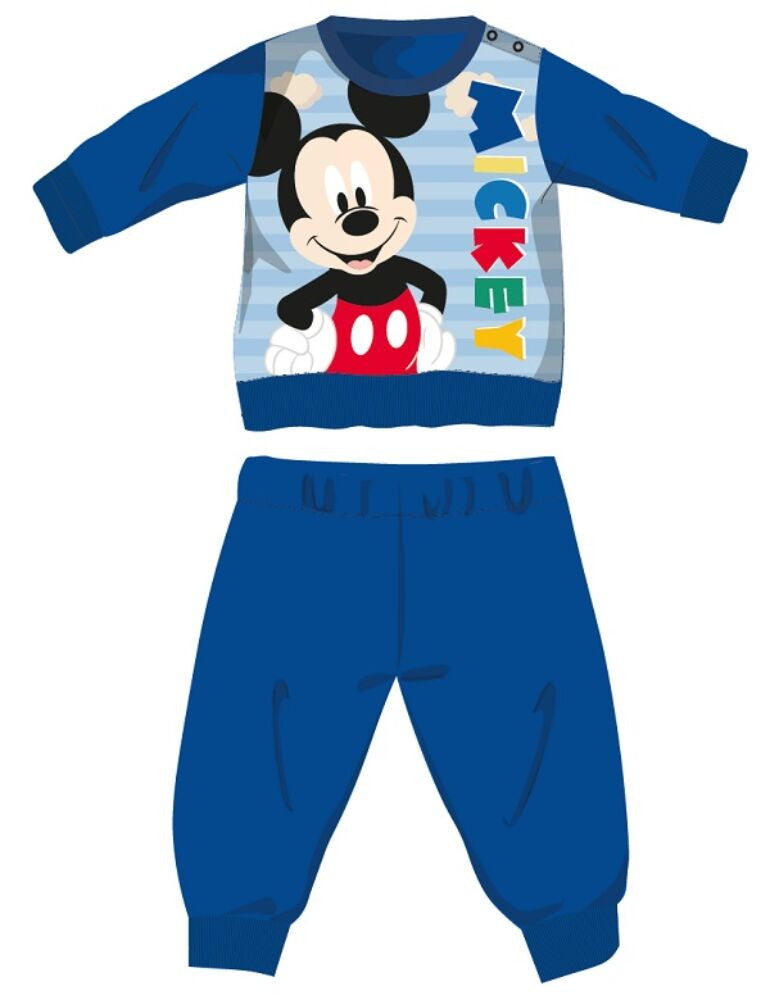 Disney Mickey egér téli vastag baba pizsama - pamut flanel pizsama