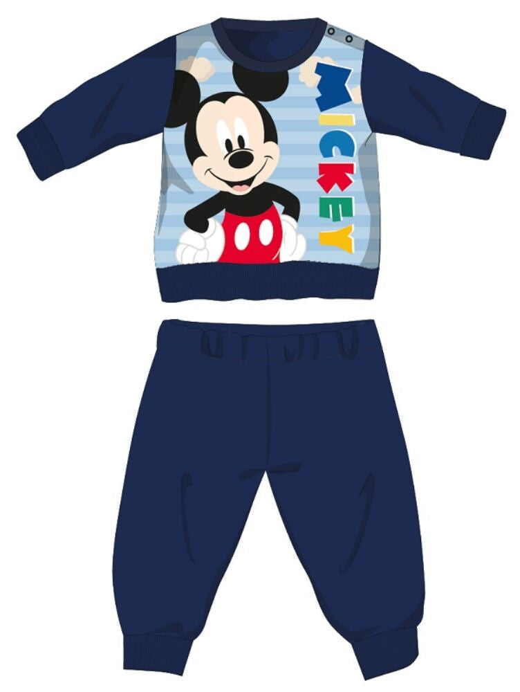 Disney Mickey egér téli vastag baba pizsama - pamut flanel pizsama