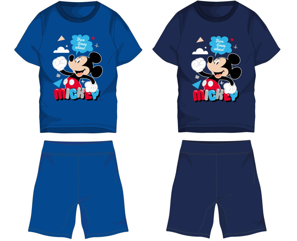 Disney Mickey egér pamut nyári együttes - póló-rövidnadrág szett