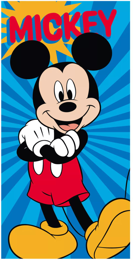 Disney Mickey egér fürdőlepedő, strand törölköző 70x140 cm (Fast Dry)