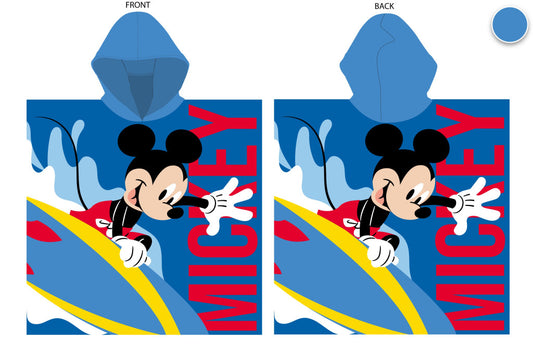 Disney Mickey egér 55x110 cm gyorsan száradó poncsó