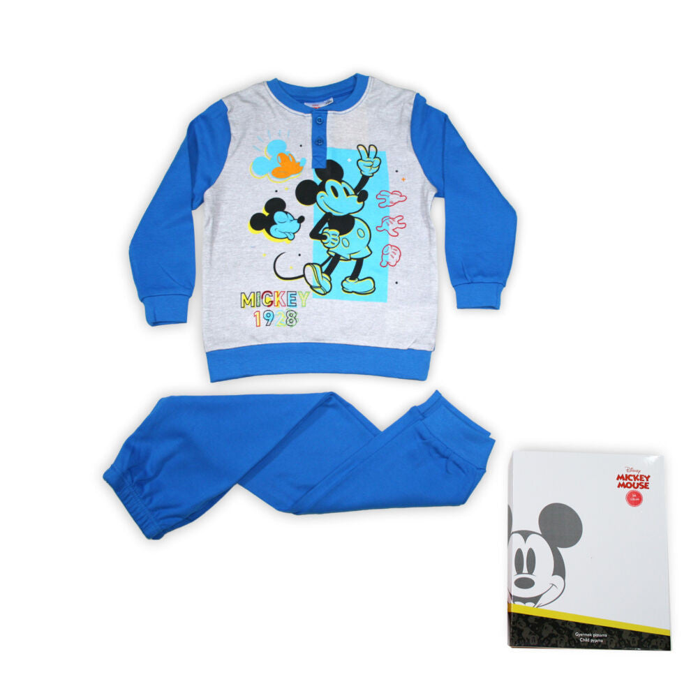 Téli pamut gyerek pizsama - Mickey egér