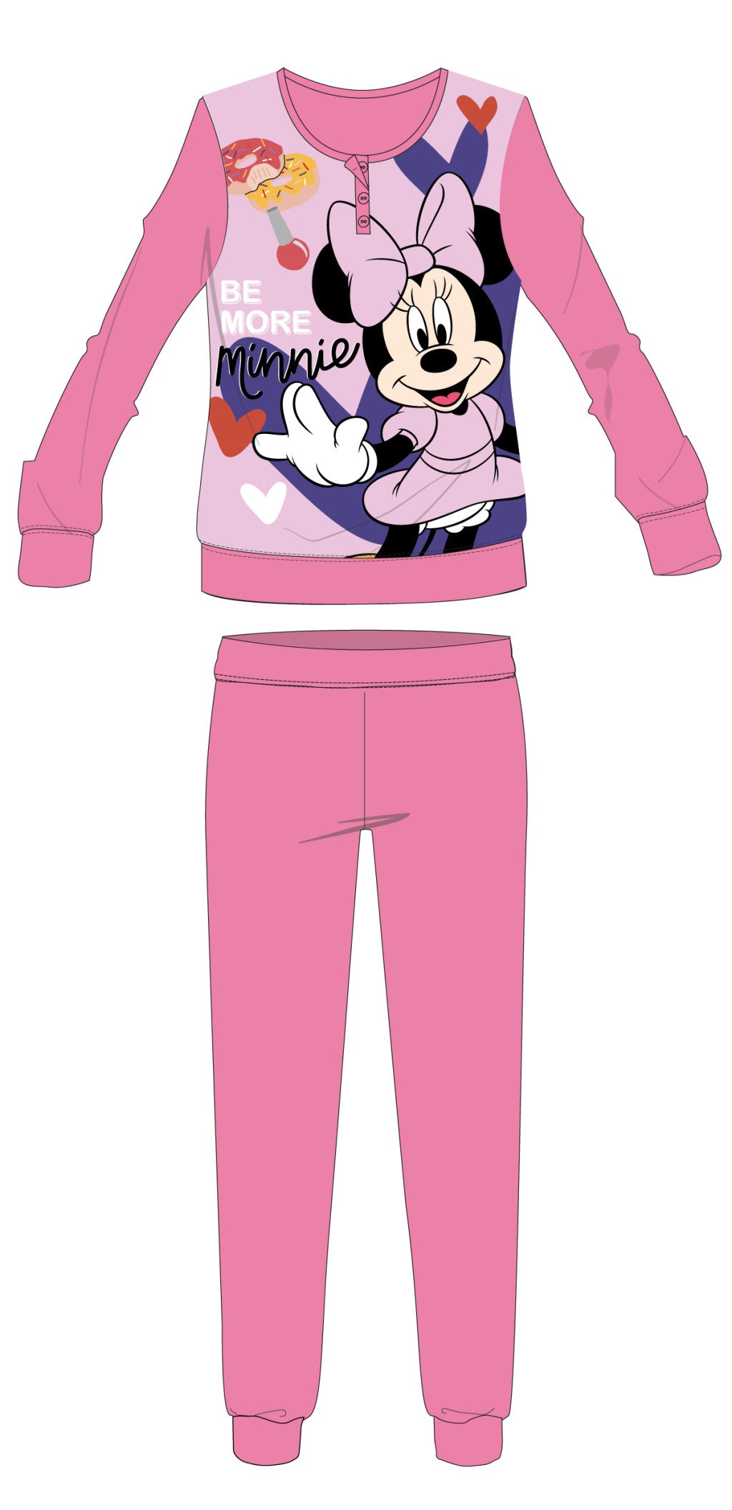 Disney Minnie egér téli coral pizsama
