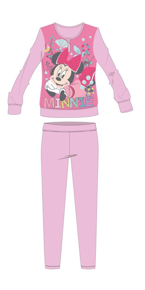 Disney Minnie egér téli pamut gyerek pizsama - interlock pizsama