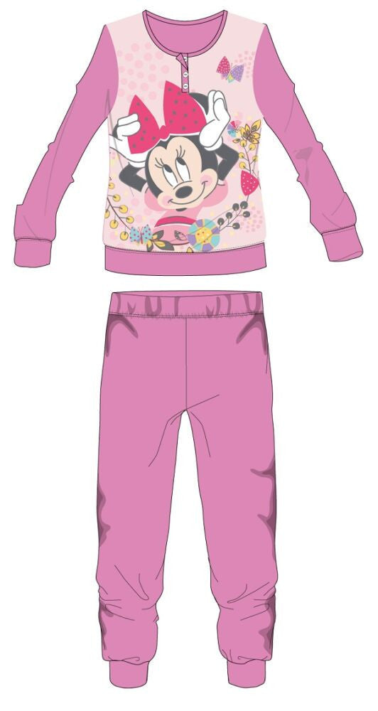 Disney Minnie egér polár pizsama - téli vastag gyerek pizsama