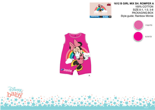 Disney Minnie egér nyári baba rugdalózó