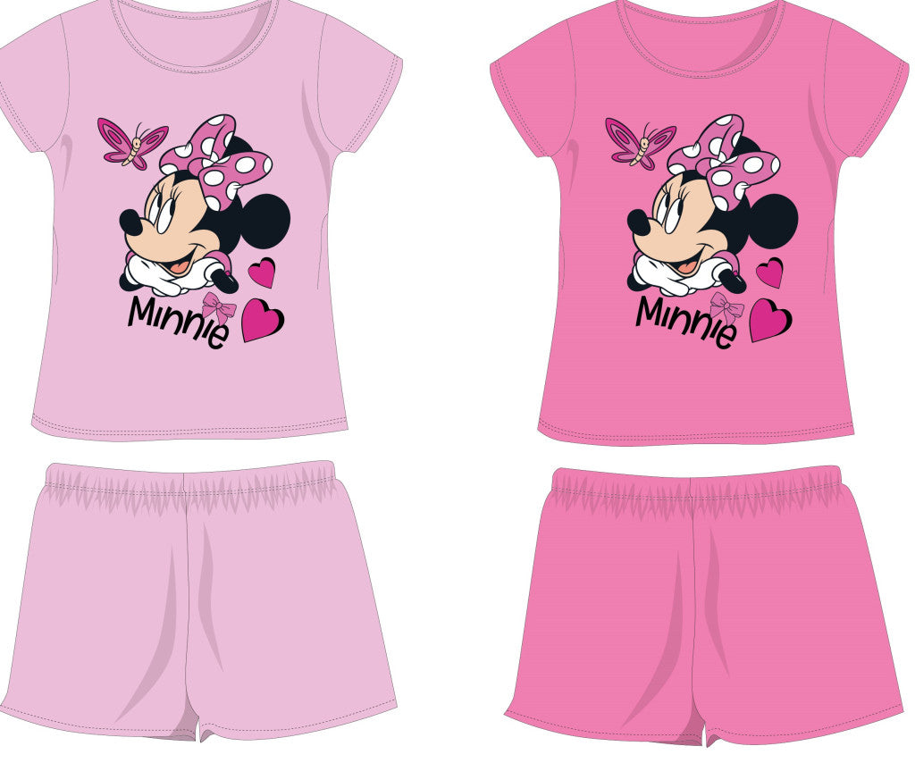 Disney Minnie egér pamut nyári együttes - póló-rövidnadrág szett