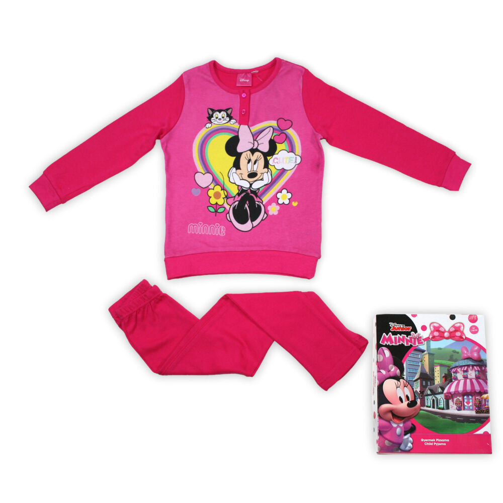 Téli pamut gyerek pizsama - Minnie egér
