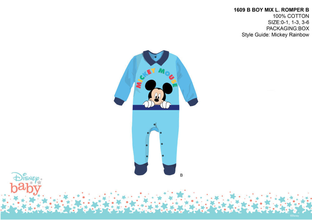 Disney Mickey egér baba rugdalózó