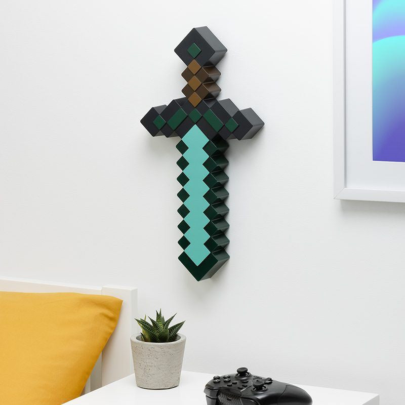Minecraft falra szerelhető 3D kard hangulatvilágítás