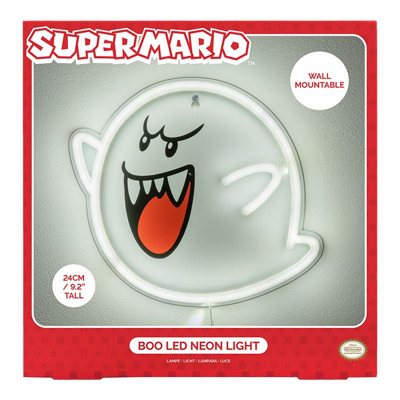 Super Mario - Boo falra szerelhető LED Neon hangulatvilágítás