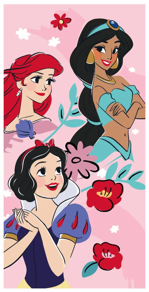 Disney Hercegnők fürdőlepedő, strand törölköző 70x140 cm (Fast Dry)