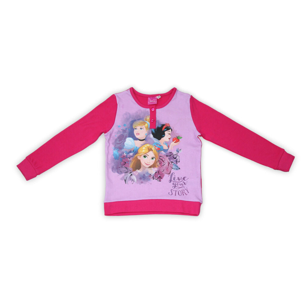 Téli pamut gyerek pizsama - Disney Hercegnők