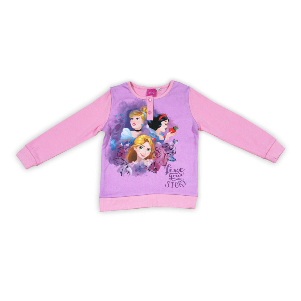 Téli pamut gyerek pizsama - Disney Hercegnők