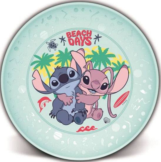 Stitch&Angel BPA mentes mikrózható műanyag lapostányér