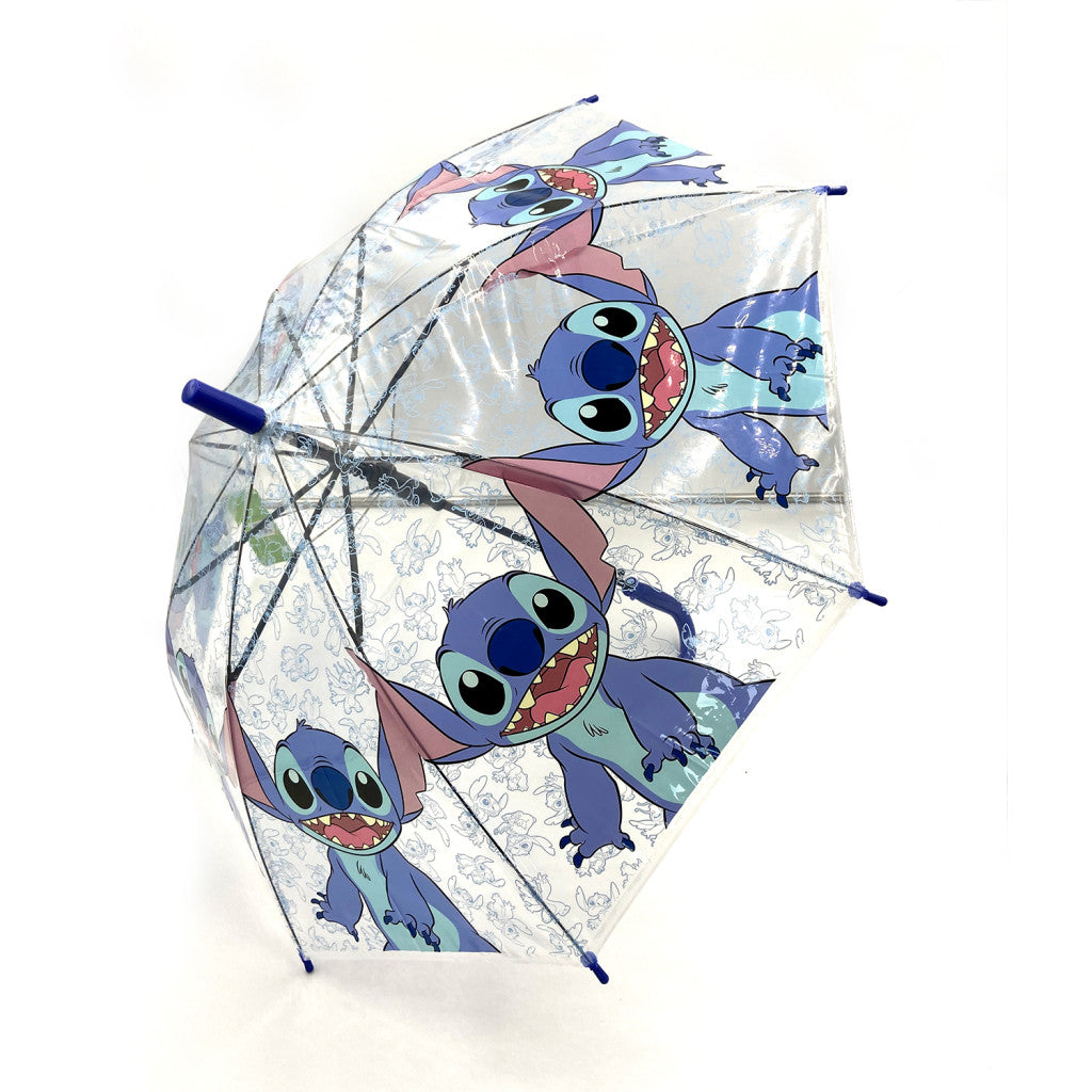 Disney Stitch félautomata esernyő - 74cm - Kék