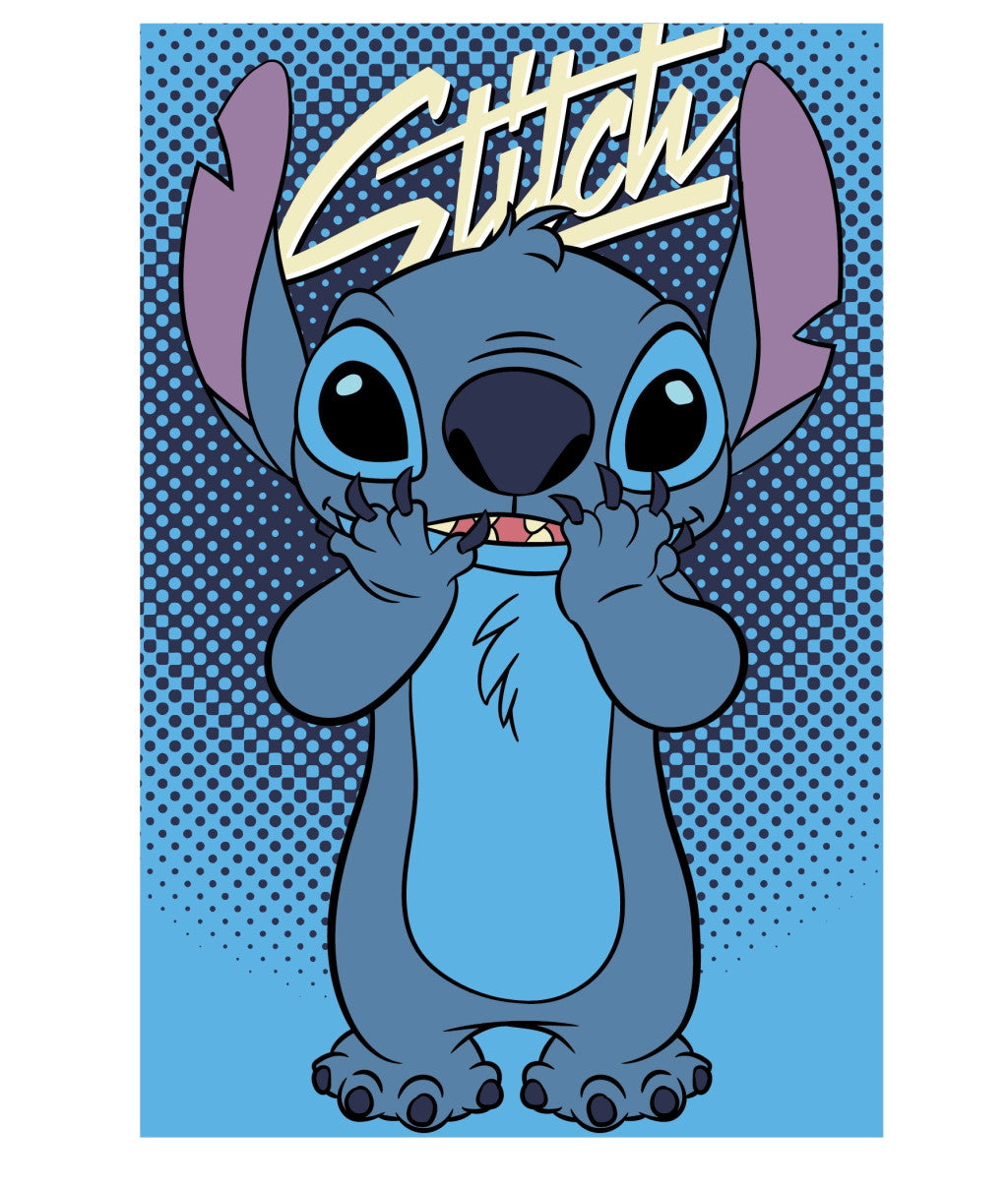 Disney Stitch polár takaró - 100 x 150 cm - kék