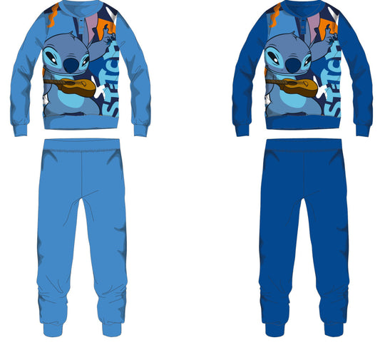 Disney Stitch pamut flanel gyerek pizsama