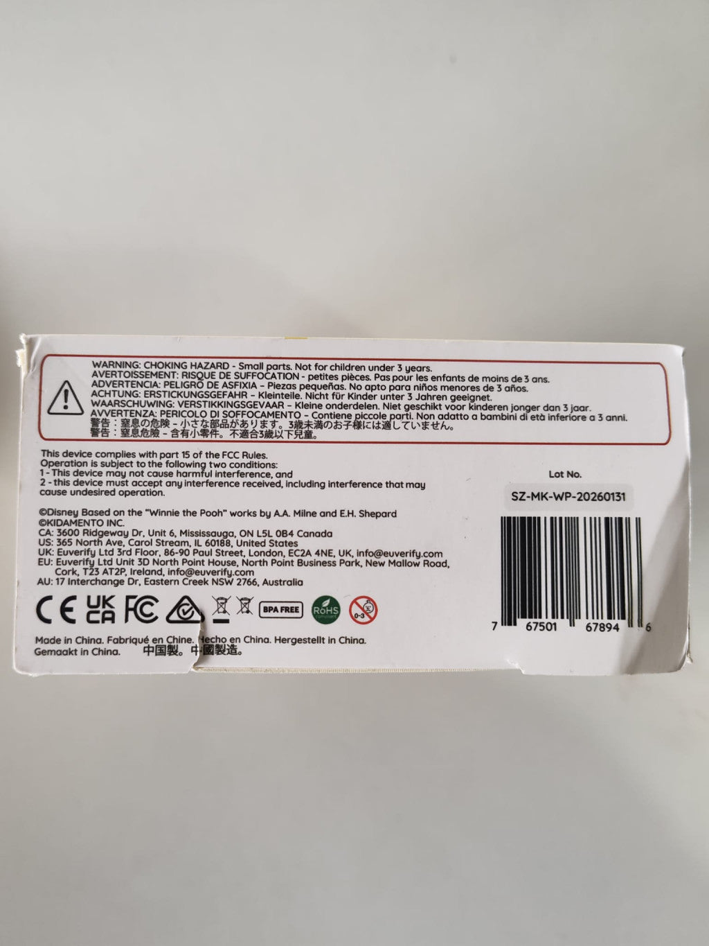 Kiimento Micimackó Model K digitális kamera gyerekeknek