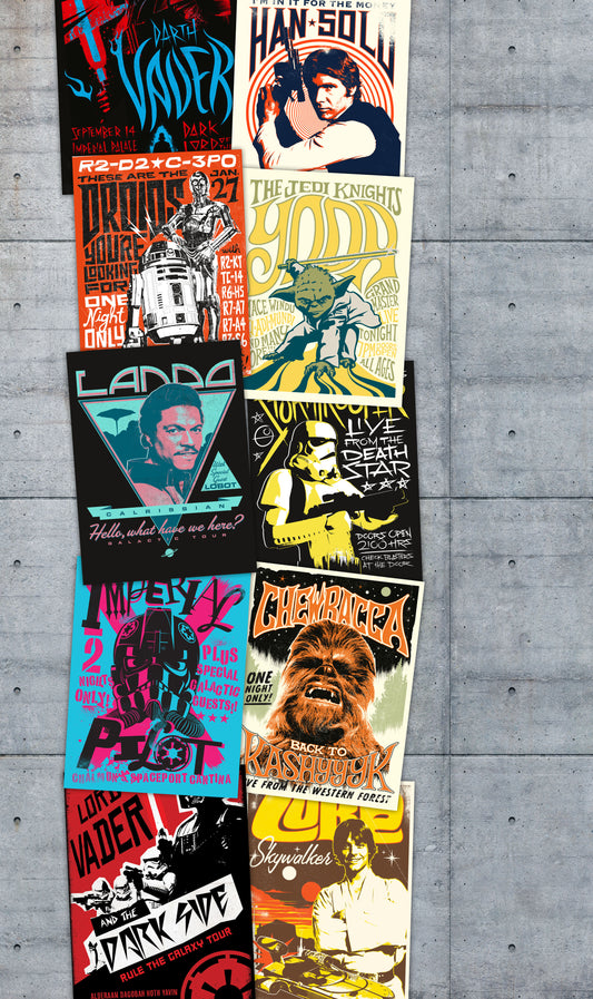 Star Wars Rock on Wall – Tapéta