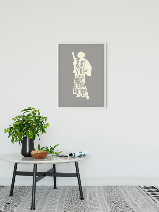Star Wars Silhouette Quotes Leia – Poszter