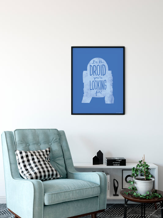 Star Wars Silhouette Quotes R2D2 – Poszter