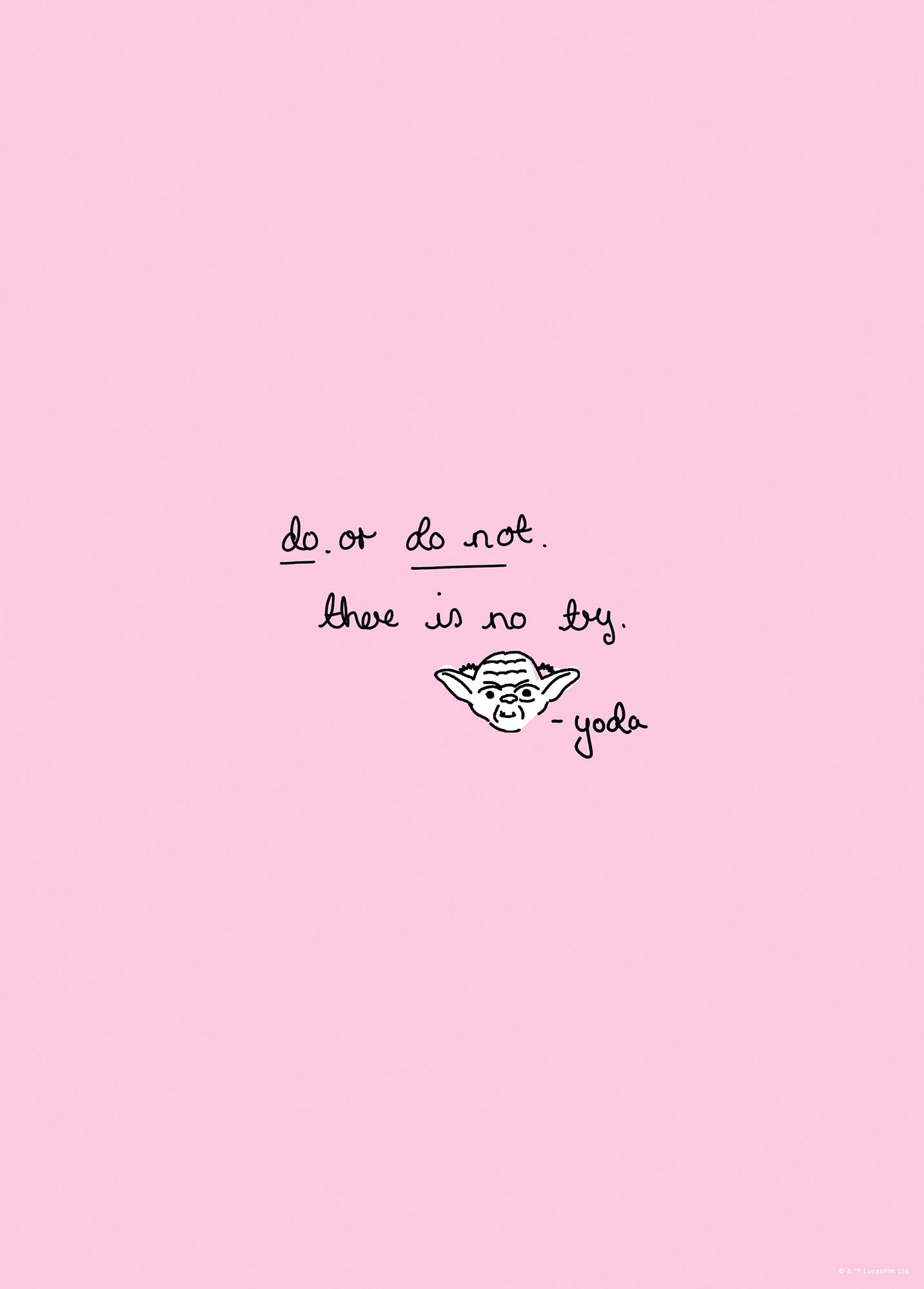 Star Wars Quote Yoda Cute – Poszter