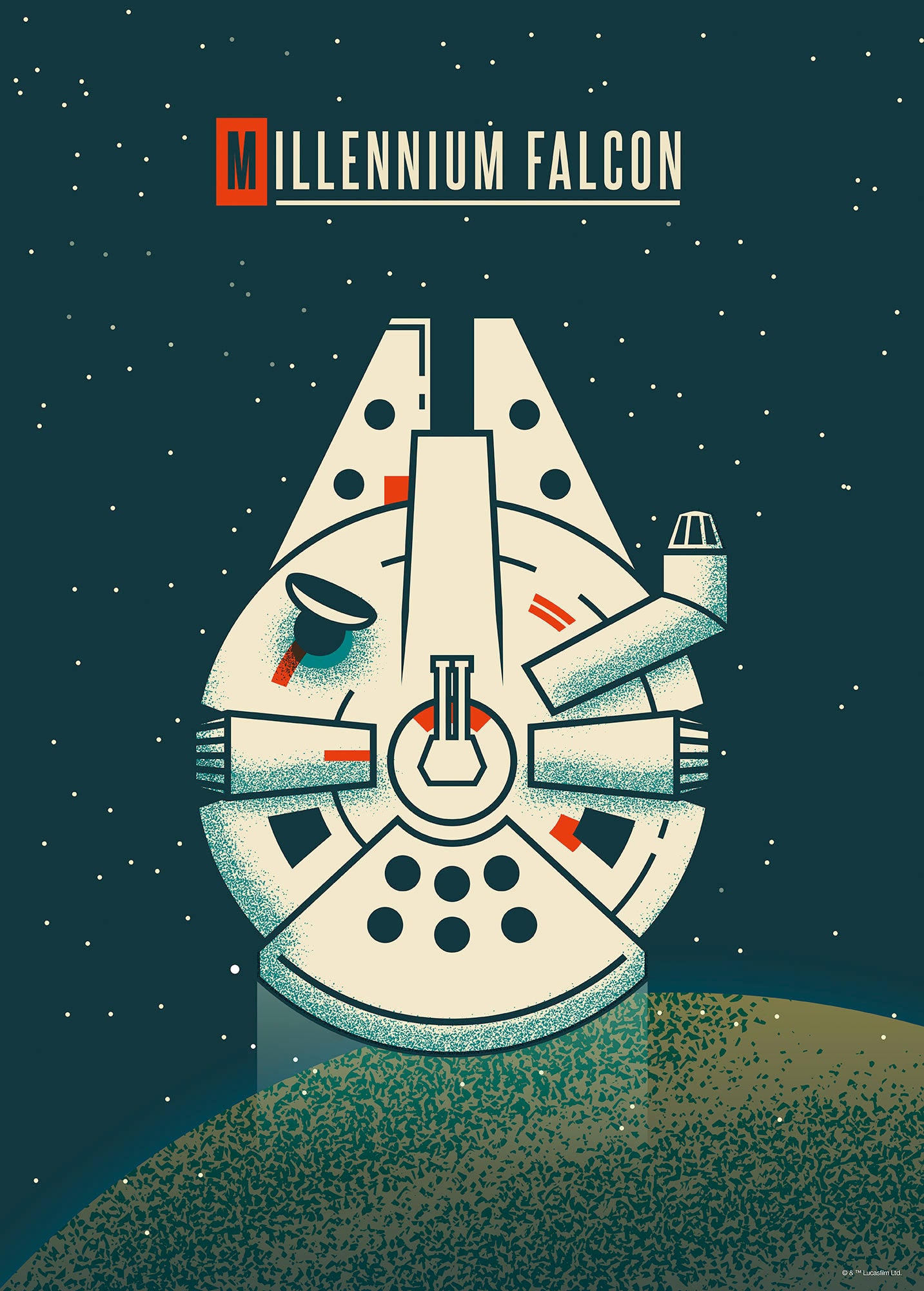 Star Wars Geeky Millennium Falcon – Poszter