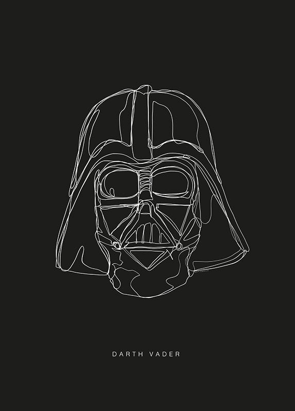 Star Wars Lines Dark Side Vader – Poszter