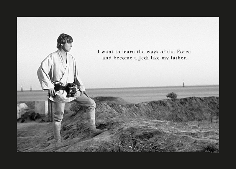 Star Wars Classic Luke Quote – Poszter