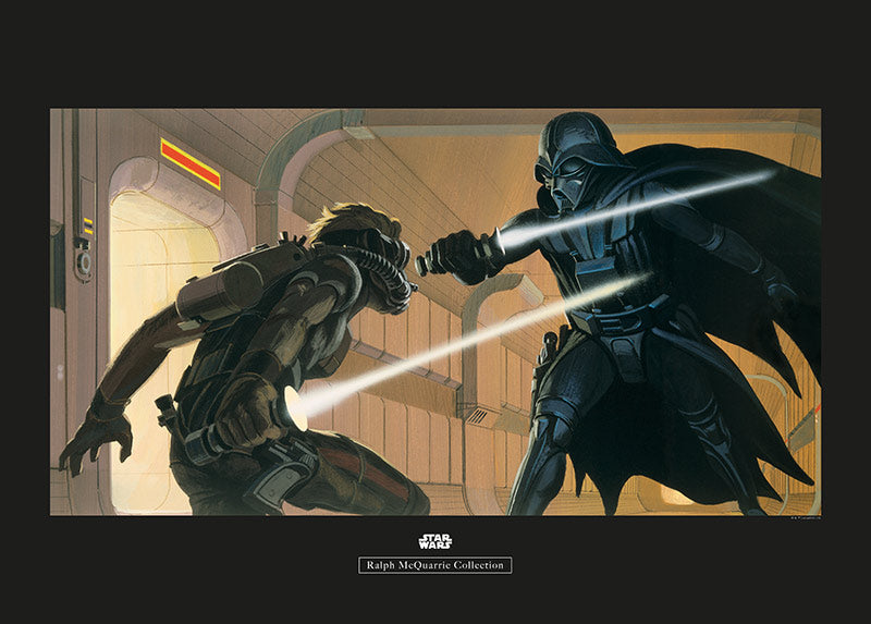 Star Wars Classic RMQ Vader Luke Hallway – Poszter