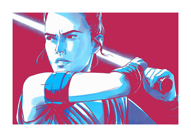 Star Wars Faces Rey – Poszter