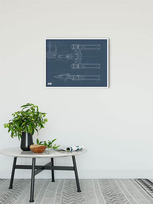Star Wars EP9 Blueprint Y-Wing – Poszter