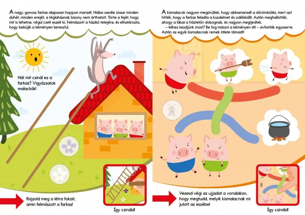 A három kismalac - Játszd végig! 2+ év - .hu - KÖNYV