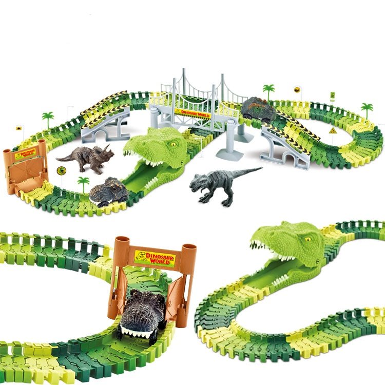 Dinoszauruszos Autópálya Szett Gyerekeknek Kis Autóval - .hu - 