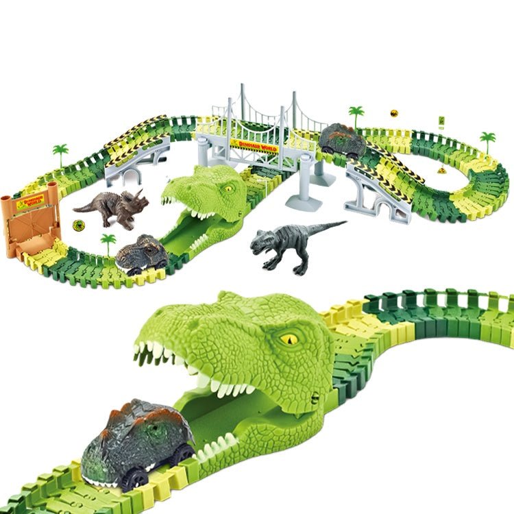 Dinoszauruszos Autópálya Szett Gyerekeknek Kis Autóval - .hu - 
