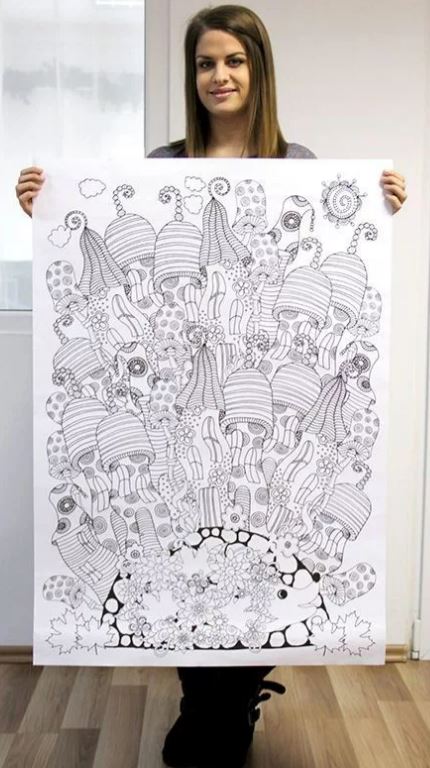 Óriás felnőtt színező (70x100cm) : Manóház - .hu - KÖNYV