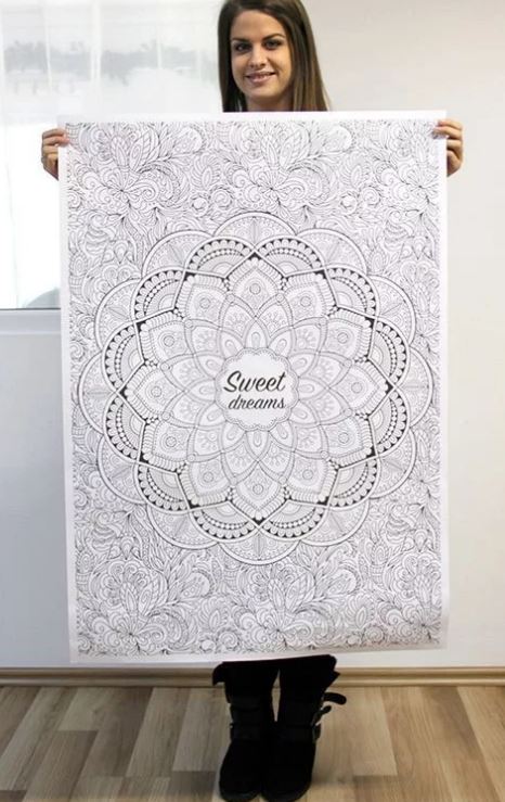 Óriás felnőtt színező (70x100cm) : Sweet Dream - .hu - KÖNYV