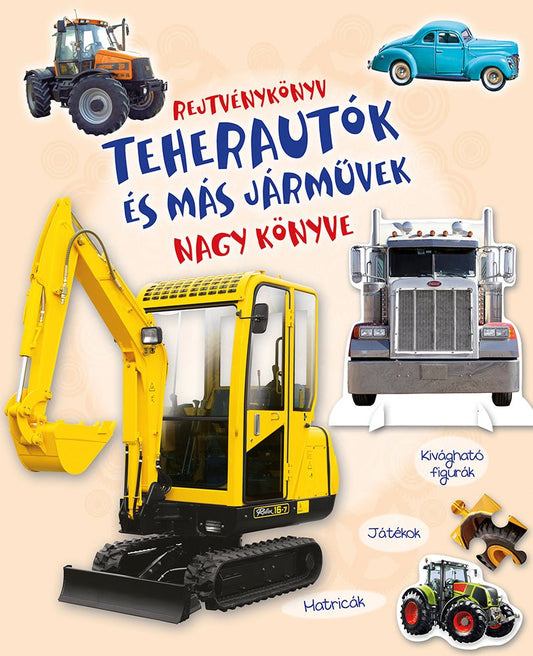 Rejtvénykönyv - Teherautók és más járművek - .hu - 
