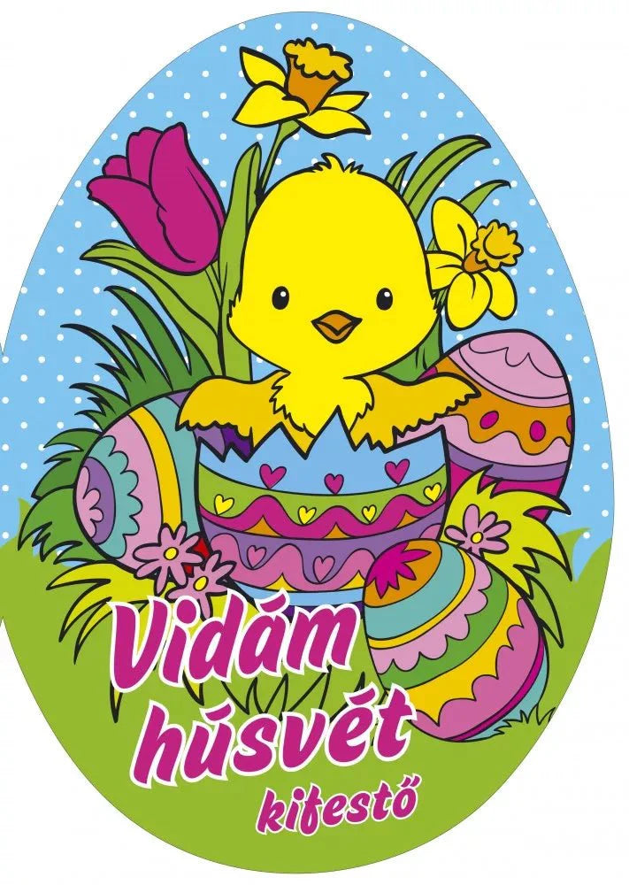 Vidám húsvét - kifestő - .hu - KÖNYV